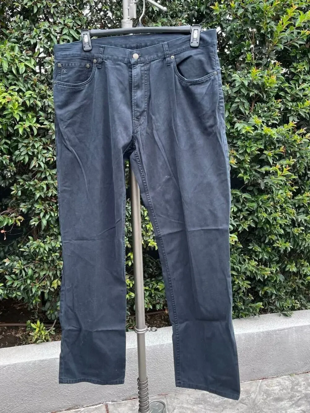 Polo Ralph Lauren Men’s Black Jeans 38x32 Classic Fit Straight Leg Denim Pants
